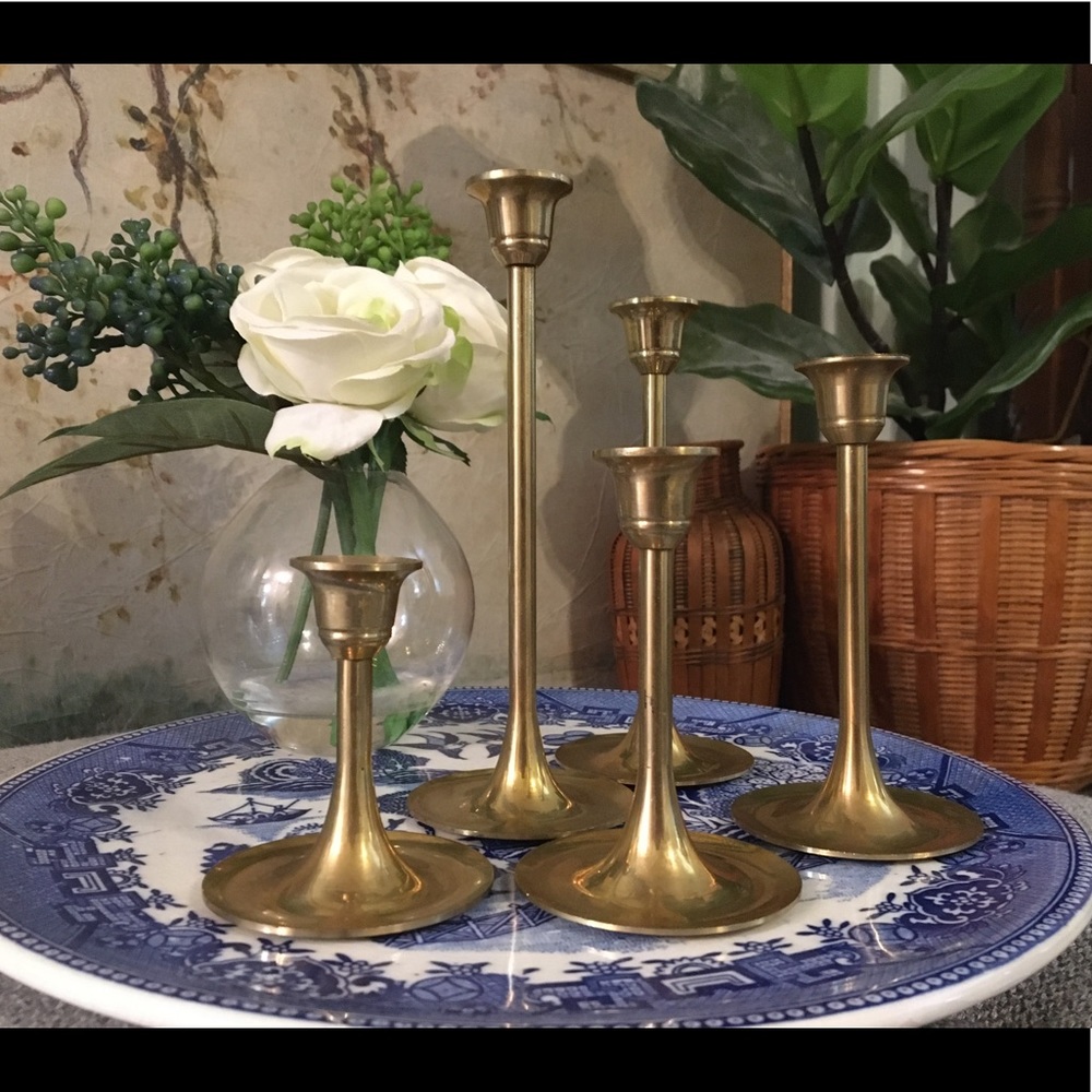 Vintage Brass Candlesticks